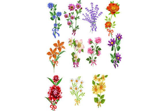 Flowers and Bows: A Designer's Guide to Elegant Clipart