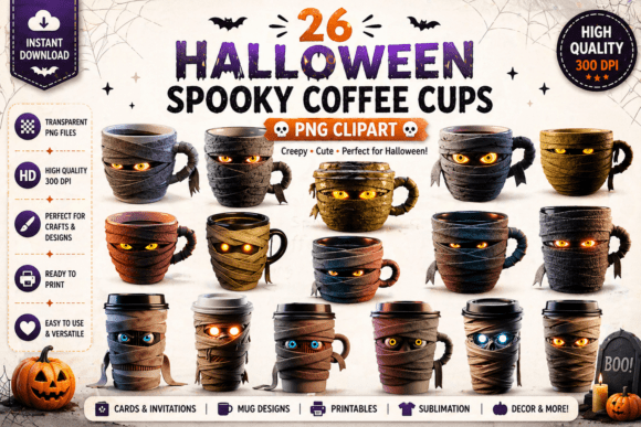 Halloween Mummy Mug: Spooky Coffee Cups for Creative Projects