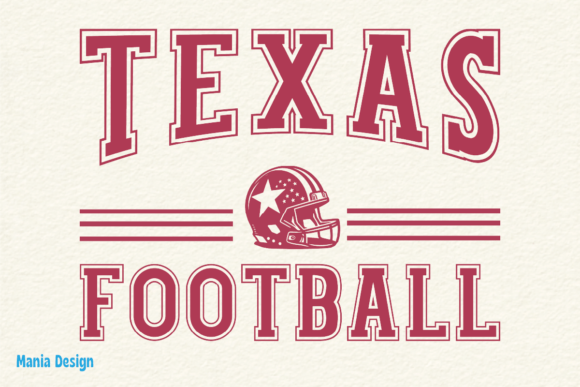 Retro Texas Football SVG: Game Day Design Asset