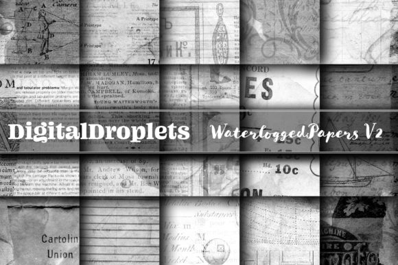 Vintage Charm & Textured Depth: Waterlogged Papers Vol. 2